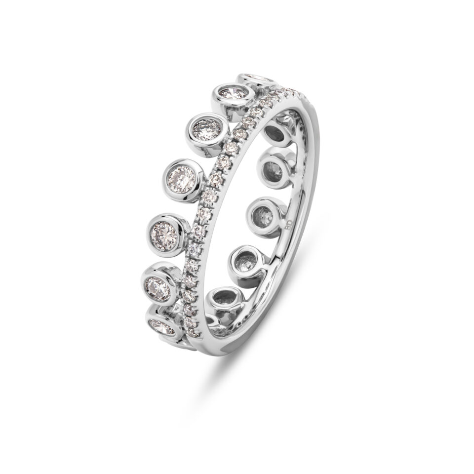 טבעת כתר יהלומים - תכשיטי בר-דור