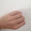 טבעת שורת יהלומים קלאסית