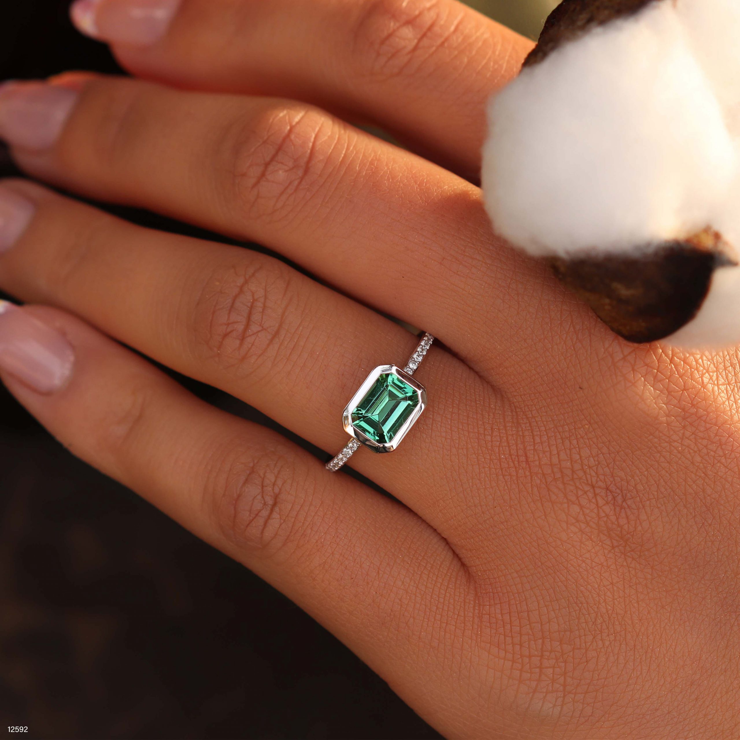 טבעת טופז ירוק – המחשה