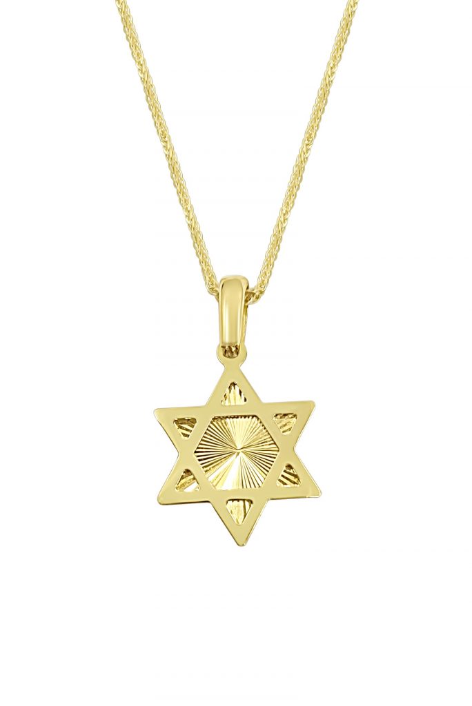 שרשרת זהב מגן דוד לגבר