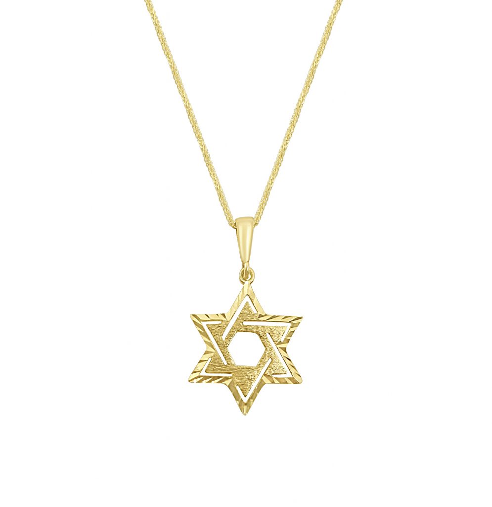 שרשרת מגן דוד מזהב