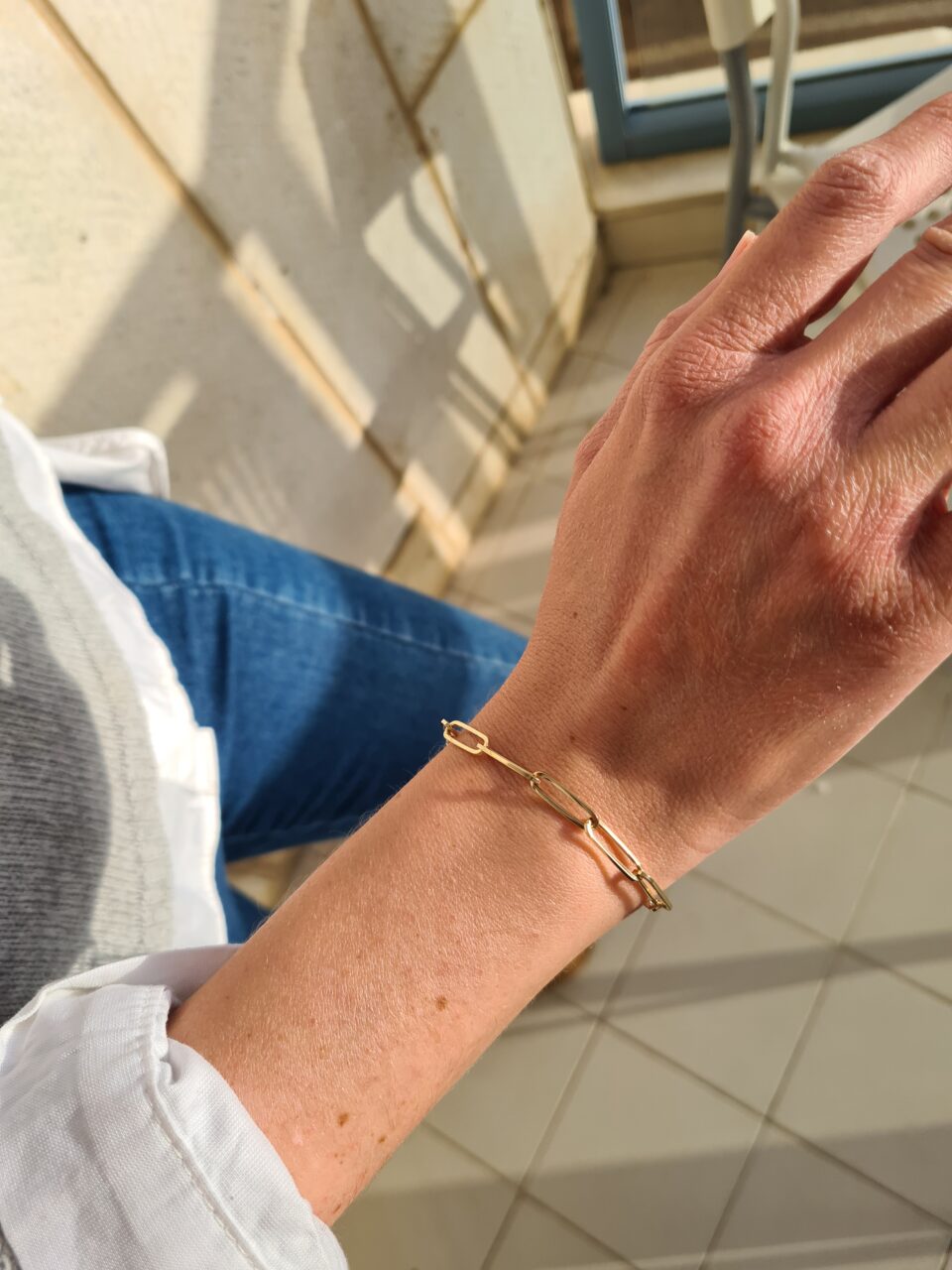 צמיד חוליות זהב לאישה - מהדקים