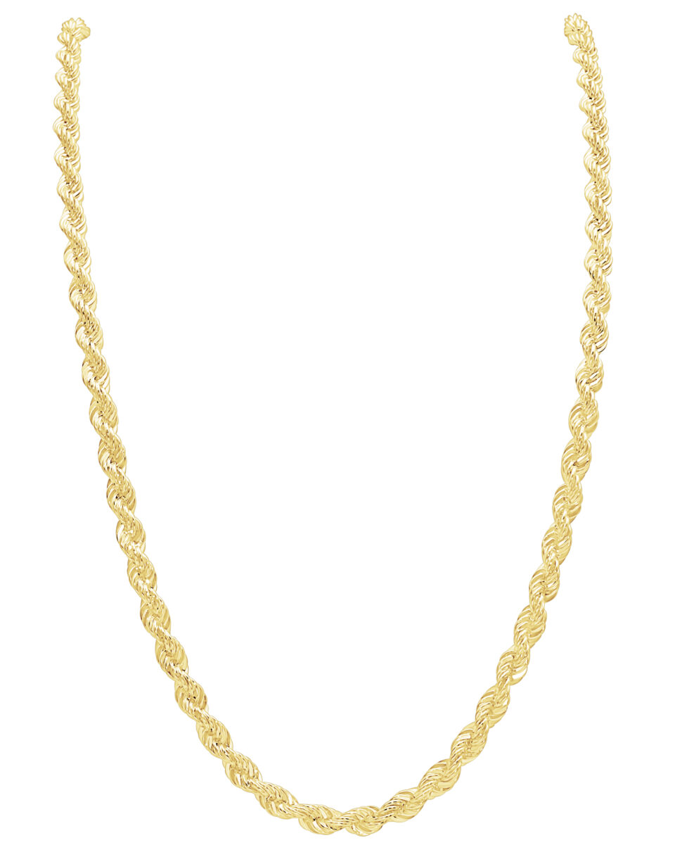 שרשרת חבל זהב 2.7 ממ מזהב צהוב 14 קראט