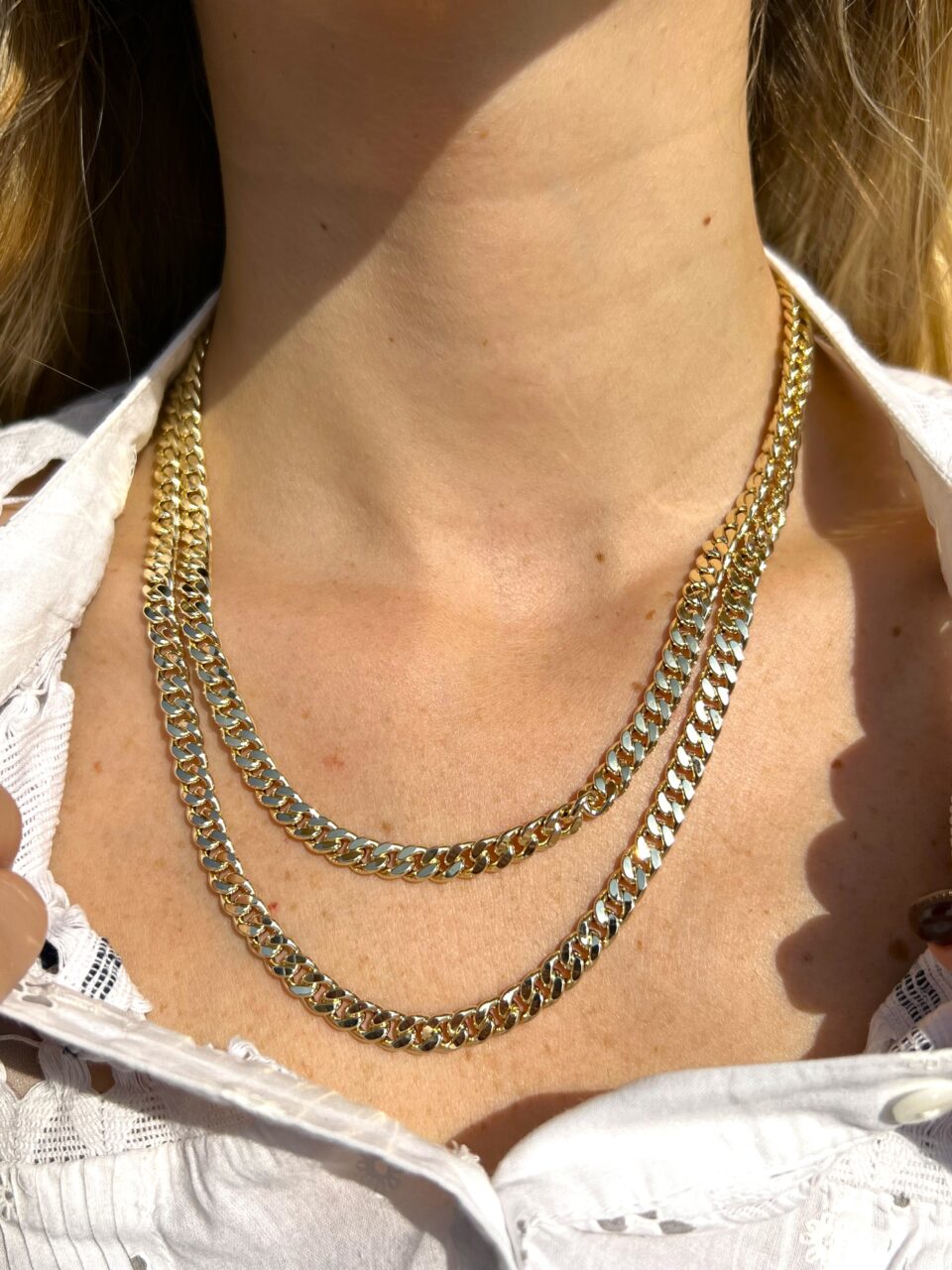 שרשרת גורמט זהב צהוב 14 קראט - תכשיטי בר-דור