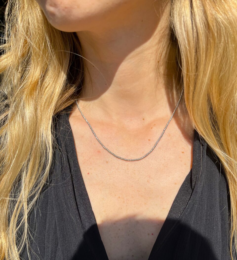 שרשרת כדורים מזהב 14 קראט אמיתי. תכשיטי בר-דור הרצליה