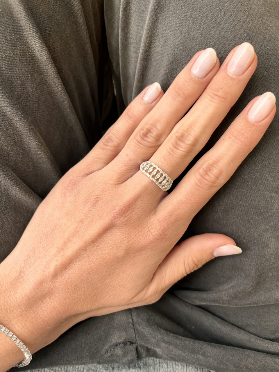 טבעת יהלומים דגם מטילדה. תכשיטי בר-דור