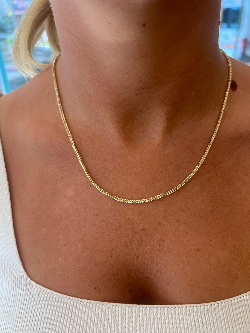 שרשרת ספיגה 2 ממ זהב 14 קראט