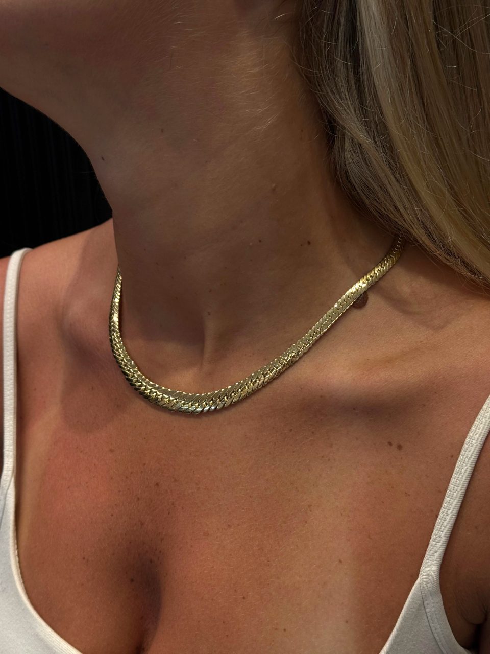 שרשרת נחש מזהב 14 קראט