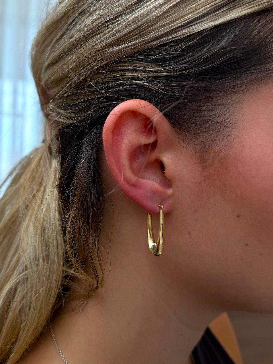 עגילי אביה קטנים זהב 14 קראט