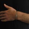 צמיד גורמט חוליות Cuban Link ברוחב 5 ממ מזהב לבן 14 קראט