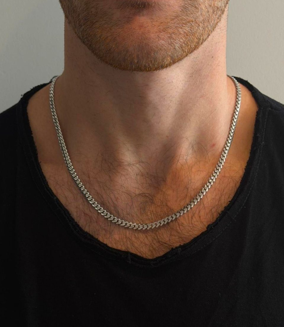 שרשרת זהב לגבר - Cuban Link - רוחב 5 מ"מ