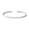 14k white gold flat cuff bracelet 3 mm wide