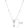 lab grown diamond necklace 14k white gold