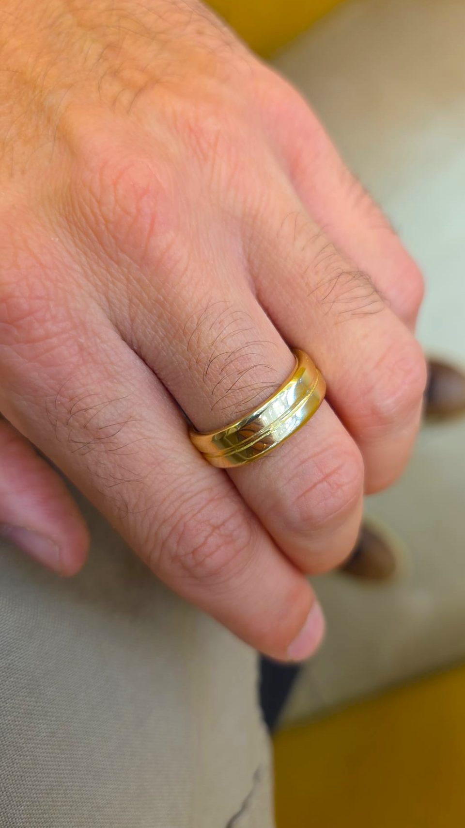 14K MENS RING THICK