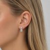 ענידת עגילים תלויים יהלומי מעבדה Radiant Duo זהב צהוב 14 קראט - תכשיטי בר-דור